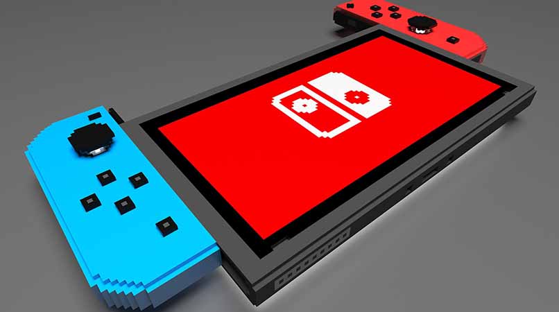 nintendo switch pixelada arte