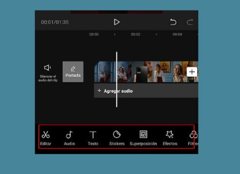 menu de configuracion edicion de videos