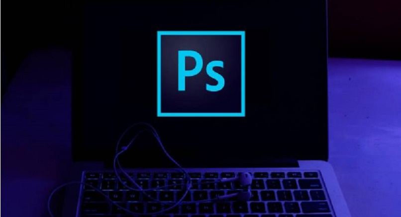 photoshop logo en computadora