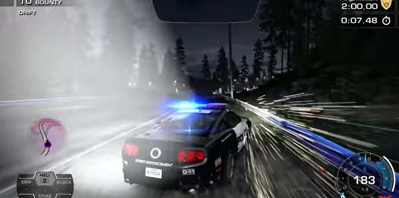 coche policia nfs hp remastered