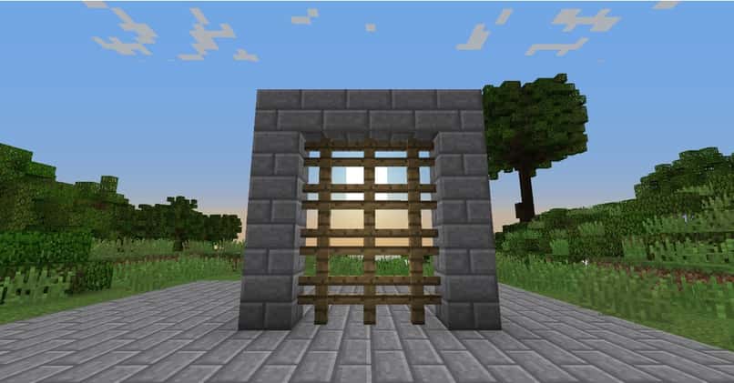 puerta levadiza en minecraft