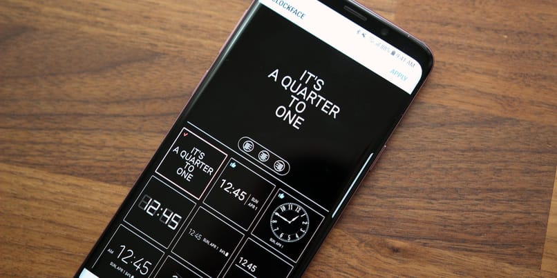 telefono mostrando tema