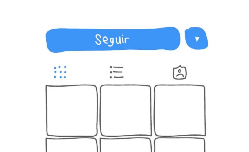 illustracion de boton de seguir de instagram