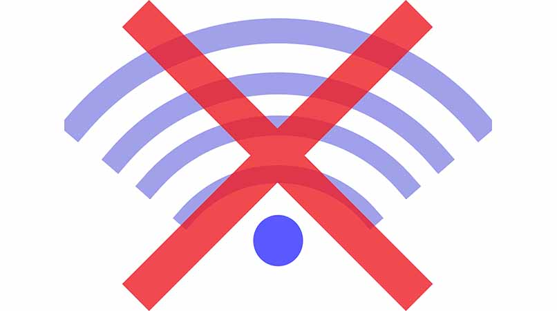 no señal inalambrica wifi dibujo vector