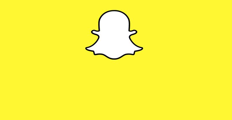 gelbes Snapchat-Emblem