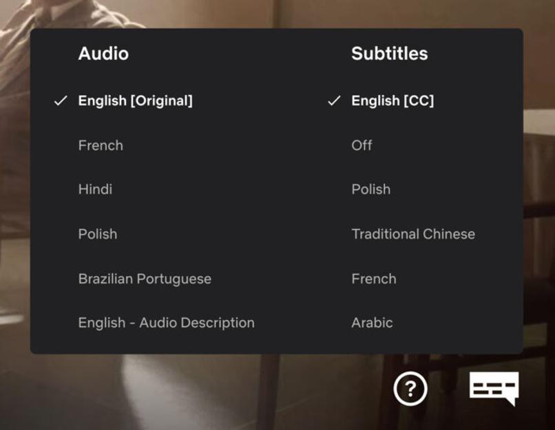 subtitulos vose menu pantalla