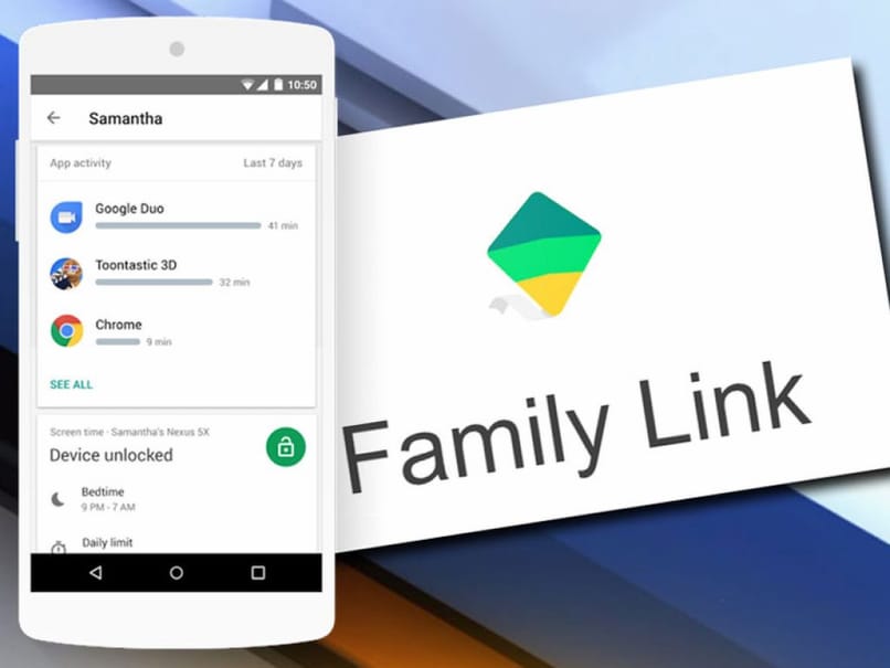 app de google family link instalada en movil