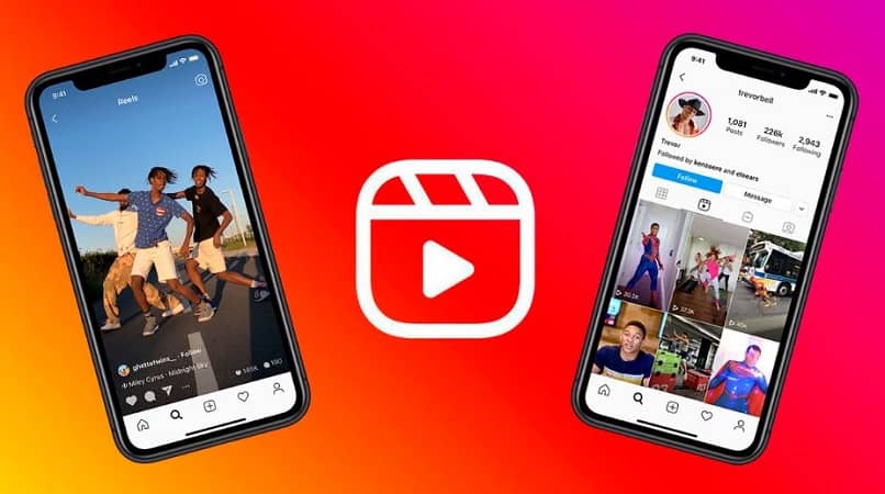 telefonos con la aplicacion de instagram reels