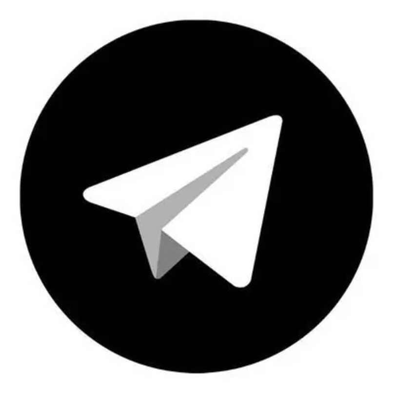 logo negro telegram