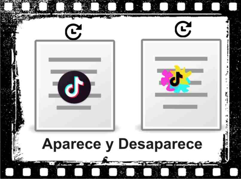 aparece y desaparece texto en tiktok