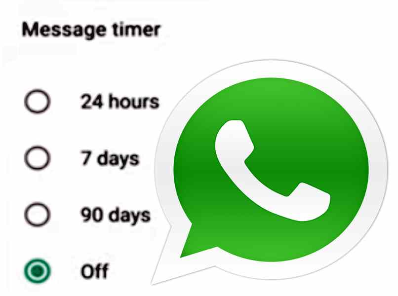 Zeit in temporären WhatsApp-Nachrichten