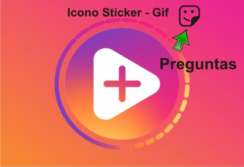 ubicar el icono de gif y sticker en instagram