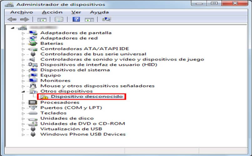 detectar dispositivos desconocidos windows