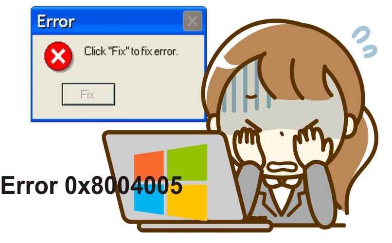 problemas de red con error 0x8004005