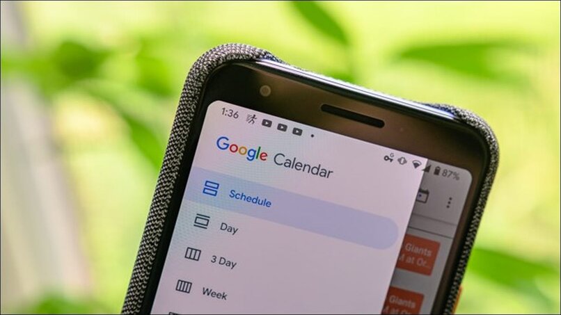 usar la aplicacion movil de google calendar