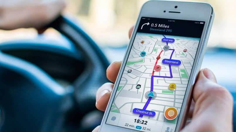 Verwenden der Waze-App während der Fahrt