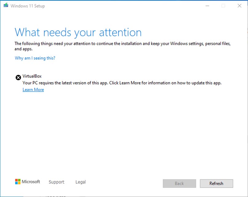 Windows 11 Virtualbox-Bildschirm