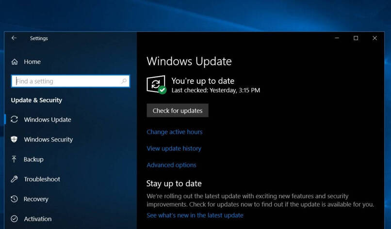 Windows-Update-Bildschirm